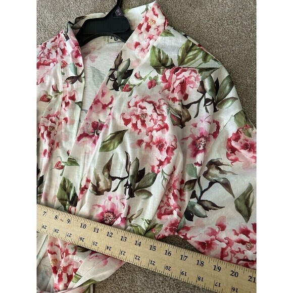 Show‎ Me Your Mumu Brie Robe One Size New Soft Pink Floral - Picture 5 of 6